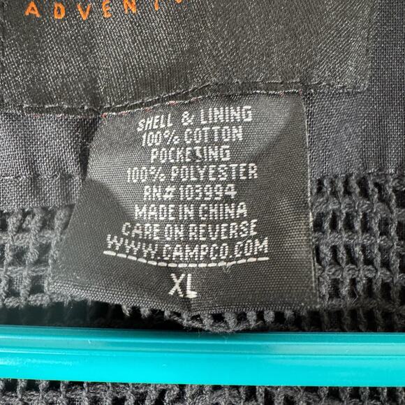 Humvee Adventure Gear Vest Mens XL Black Utility Photography Safari Mesh Pockets - Picture 5 of 13